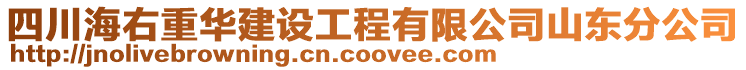 四川海右重華建設工程有限公司山東分公司