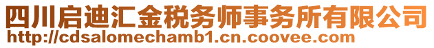 四川啟迪匯金稅務師事務所有限公司