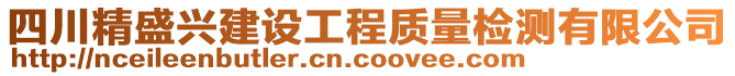 四川精盛興建設(shè)工程質(zhì)量檢測有限公司