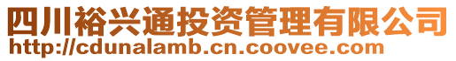 四川裕興通投資管理有限公司