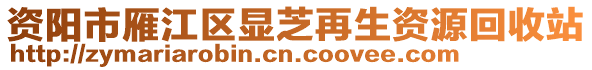 資陽市雁江區(qū)顯芝再生資源回收站