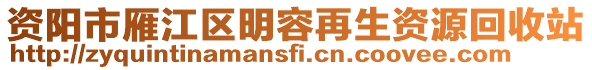 資陽市雁江區(qū)明容再生資源回收站