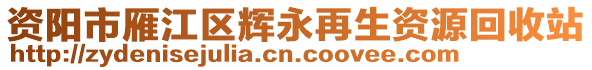 資陽市雁江區(qū)輝永再生資源回收站