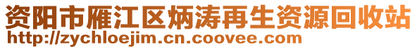 資陽市雁江區(qū)炳濤再生資源回收站