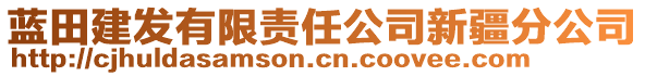 藍田建發(fā)有限責任公司新疆分公司