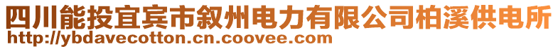 四川能投宜賓市敘州電力有限公司柏溪供電所