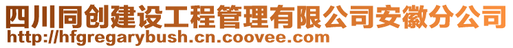 四川同創(chuàng)建設工程管理有限公司安徽分公司