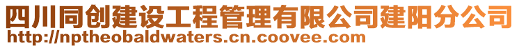 四川同創建設工程管理有限公司建陽分公司