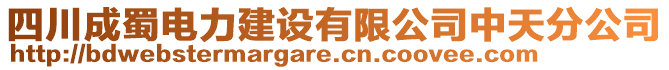 四川成蜀電力建設(shè)有限公司中天分公司