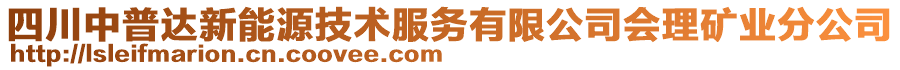 四川中普達新能源技術服務有限公司會理礦業(yè)分公司