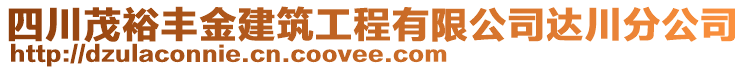 四川茂裕豐金建筑工程有限公司達(dá)川分公司