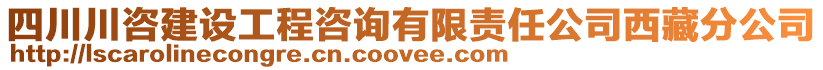 四川川咨建設(shè)工程咨詢有限責(zé)任公司西藏分公司