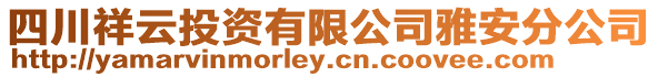 四川祥云投資有限公司雅安分公司
