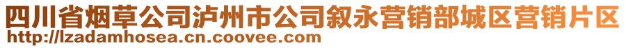 四川省煙草公司瀘州市公司敘永營銷部城區(qū)營銷片區(qū)