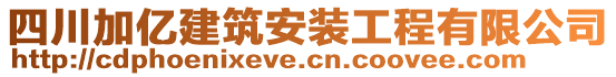 四川加億建筑安裝工程有限公司