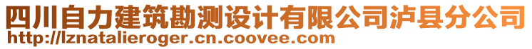 四川自力建筑勘測(cè)設(shè)計(jì)有限公司瀘縣分公司