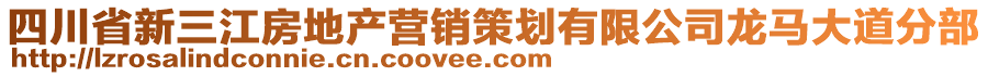 四川省新三江房地產(chǎn)營銷策劃有限公司龍馬大道分部