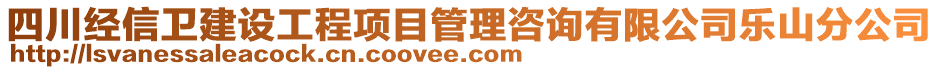 四川經(jīng)信衛(wèi)建設(shè)工程項(xiàng)目管理咨詢有限公司樂(lè)山分公司