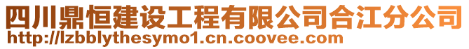 四川鼎恒建設(shè)工程有限公司合江分公司