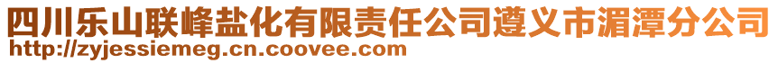 四川樂山聯峰鹽化有限責任公司遵義市湄潭分公司