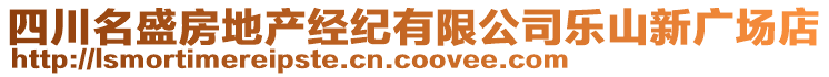 四川名盛房地產(chǎn)經(jīng)紀(jì)有限公司樂山新廣場店