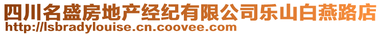四川名盛房地產(chǎn)經(jīng)紀(jì)有限公司樂(lè)山白燕路店