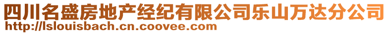 四川名盛房地产经纪有限公司乐山万达分公司