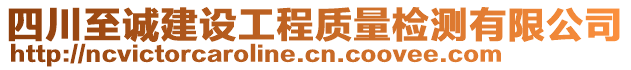 四川至誠建設(shè)工程質(zhì)量檢測有限公司