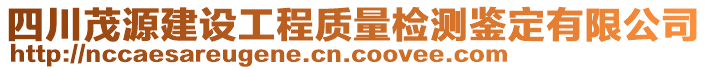 四川茂源建設(shè)工程質(zhì)量檢測(cè)鑒定有限公司