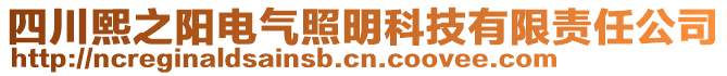 四川熙之陽(yáng)電氣照明科技有限責(zé)任公司