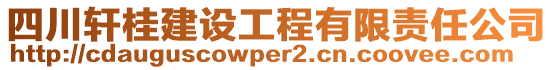 四川軒桂建設(shè)工程有限責(zé)任公司