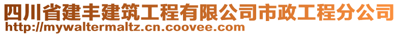 四川省建豐建筑工程有限公司市政工程分公司