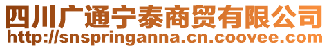 四川廣通寧泰商貿(mào)有限公司