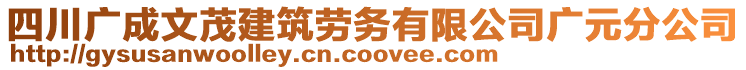 四川廣成文茂建筑勞務(wù)有限公司廣元分公司