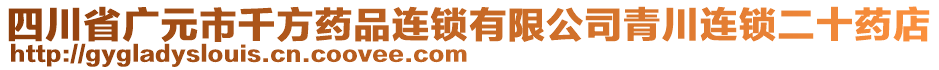 四川省廣元市千方藥品連鎖有限公司青川連鎖二十藥店