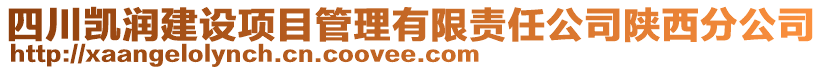 四川凱潤(rùn)建設(shè)項(xiàng)目管理有限責(zé)任公司陜西分公司