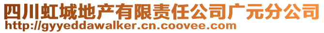 四川虹城地產(chǎn)有限責(zé)任公司廣元分公司