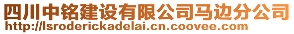 四川中銘建設有限公司馬邊分公司