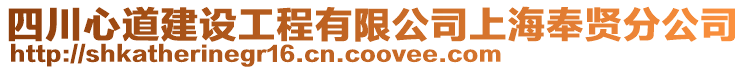 四川心道建設(shè)工程有限公司上海奉賢分公司