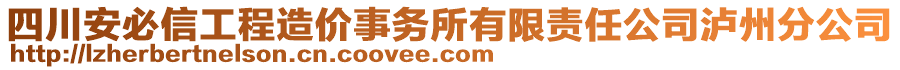 四川安必信工程造價(jià)事務(wù)所有限責(zé)任公司瀘州分公司