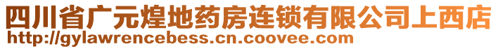 四川省廣元煌地藥房連鎖有限公司上西店