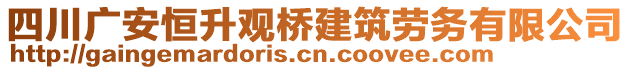 四川廣安恒升觀橋建筑勞務(wù)有限公司