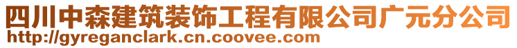 四川中森建筑裝飾工程有限公司廣元分公司