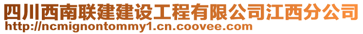 四川西南聯(lián)建建設(shè)工程有限公司江西分公司