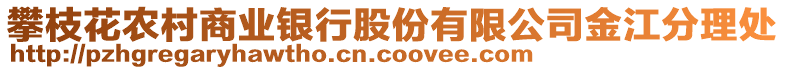 攀枝花農(nóng)村商業(yè)銀行股份有限公司金江分理處