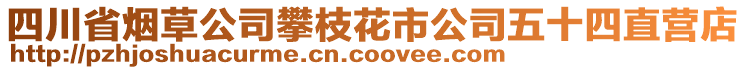 四川省煙草公司攀枝花市公司五十四直營店