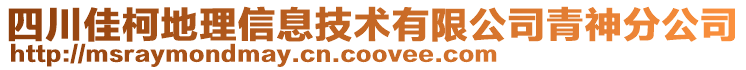 四川佳柯地理信息技術有限公司青神分公司