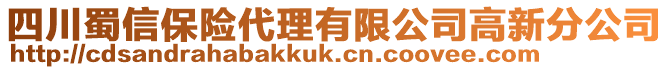 四川蜀信保險代理有限公司高新分公司