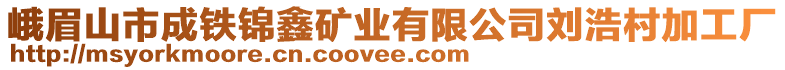 峨眉山市成鐵錦鑫礦業(yè)有限公司劉浩村加工廠