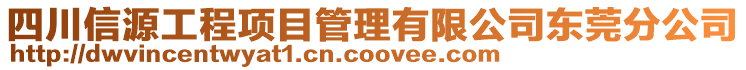 四川信源工程項(xiàng)目管理有限公司東莞分公司